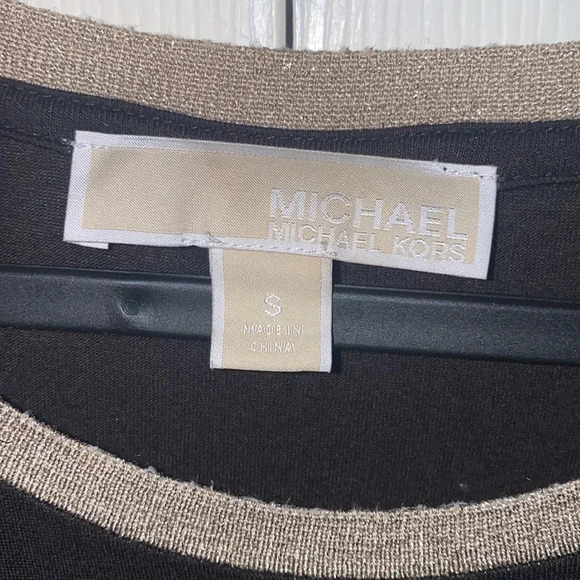 Michael Kors black knit sequins  crew neck maxi dress Sz S - Picture 6 of 15